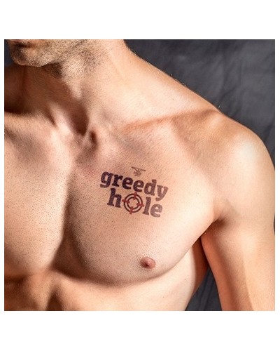 Tatouage éphémère GREEDY HOLE 10 x 10cm sur la Boutique du Hard