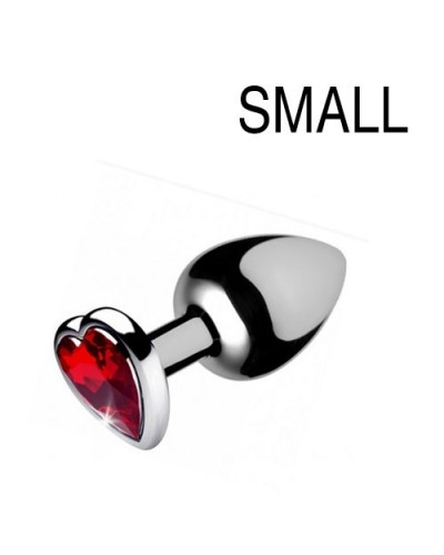 Plug bijou Heart Gem Rouge 6.5 x 2.7 cm sur la Boutique du Hard