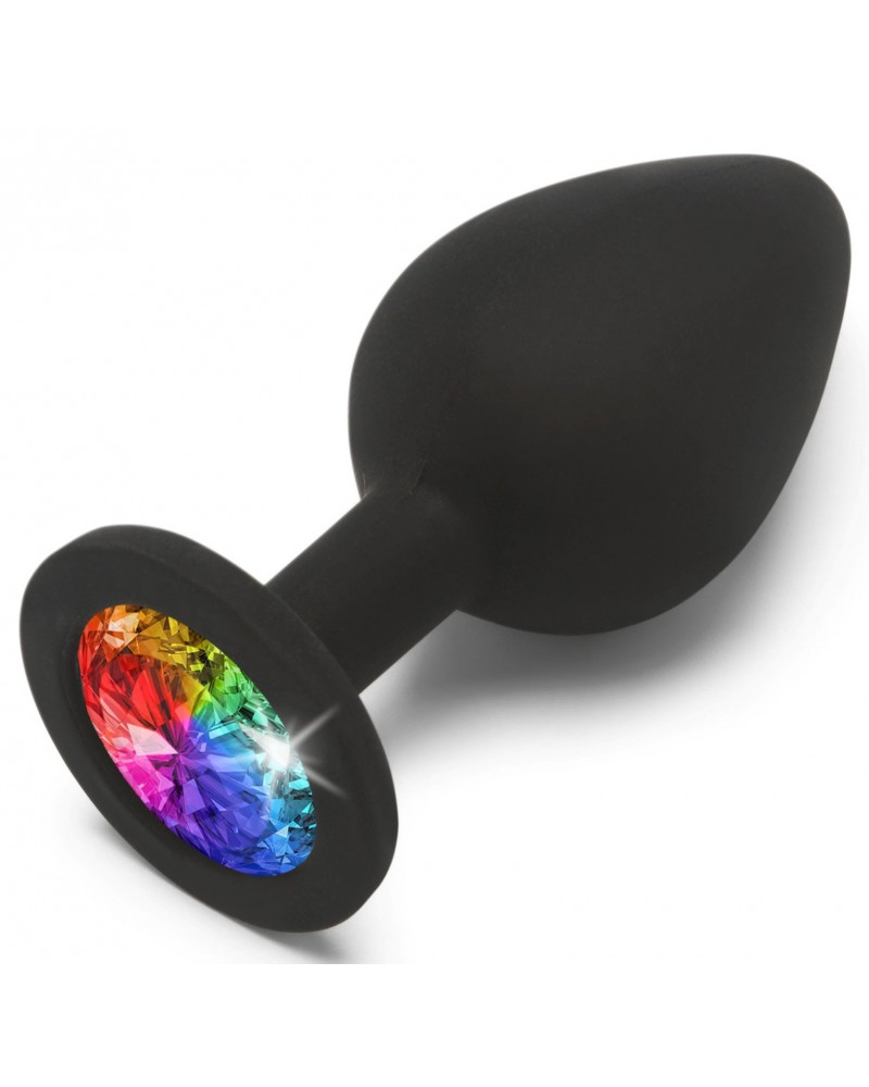 Plug Bijou Rainbow M 7 x 3.5 cm sur la Boutique du Hard