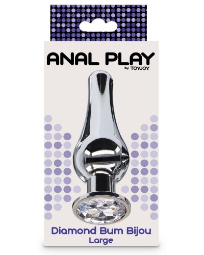 Plug bijou anal Diamond Bum L 12 x 4.1cm sur la Boutique du Hard