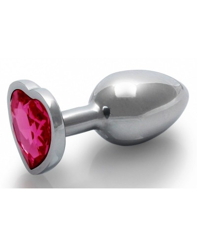 Bijou anal Heart Gem S 6 x 2.6cm Argenté-Rose sur la Boutique du Hard