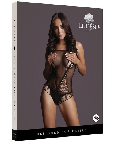 Body Contrast Net Teddy Noir sur la Boutique du Hard