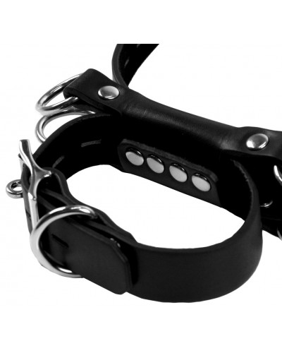 Menottes pour Cuisses Kneeling Cuffs noires sur la Boutique du Hard