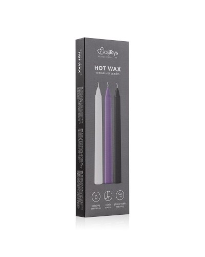 Bougies sensuelles Hot Wax 17cm sur la Boutique du Hard