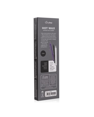 Bougies sensuelles Hot Wax 17cm sur la Boutique du Hard