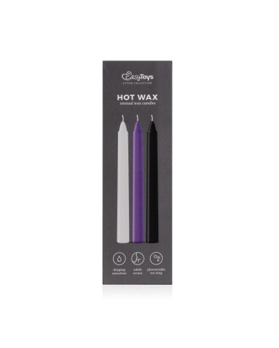 Bougies sensuelles Hot Wax 17cm sur la Boutique du Hard