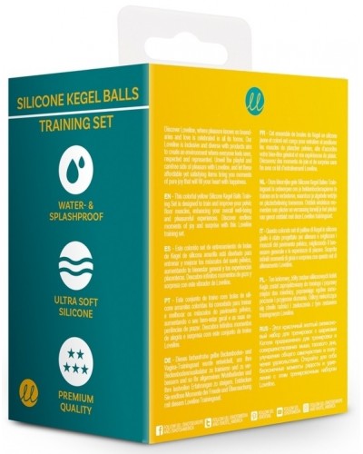 Boules de Kegel en silicone Balls Training Jaunes sur la Boutique du Hard