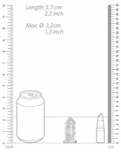 Cage de chasteté ManCage Modèle 29 - 9.5 x 3.2cm Transparente sur la Boutique du Hard