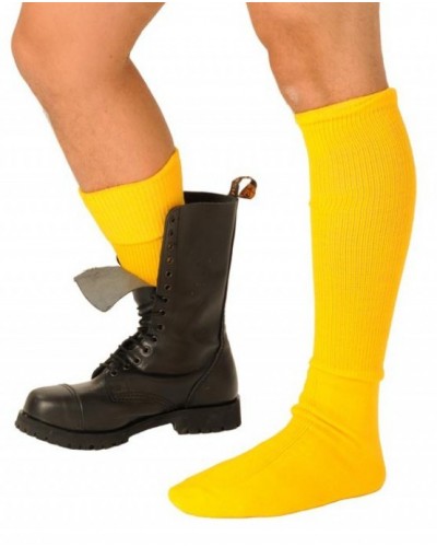 Chaussettes Boots Jaunes sur la Boutique du Hard