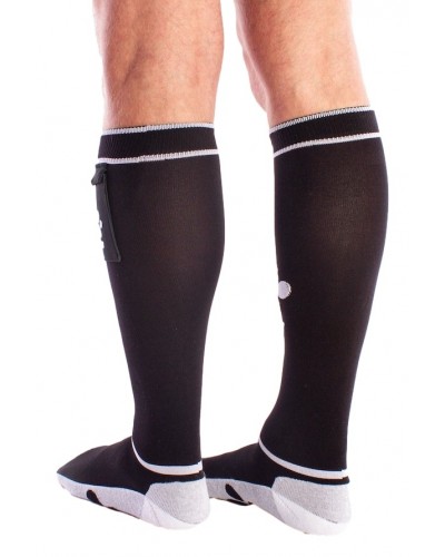 Chaussettes PUPPY Brutus Noir-Blanc sur la Boutique du Hard