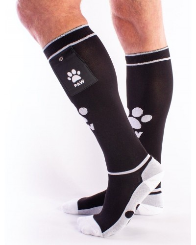 Chaussettes PUPPY Brutus Noir-Blanc sur la Boutique du Hard