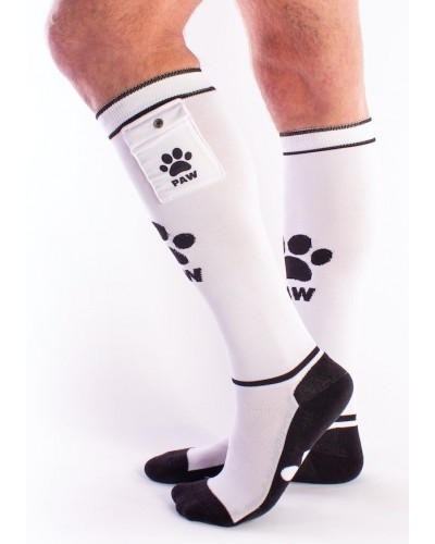 Chaussettes PUPPY Brutus Blanches sur la Boutique du Hard