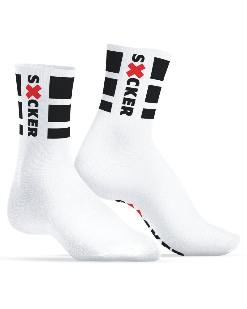 Chaussettes blanches Sucker SneakXX sur la Boutique du Hard