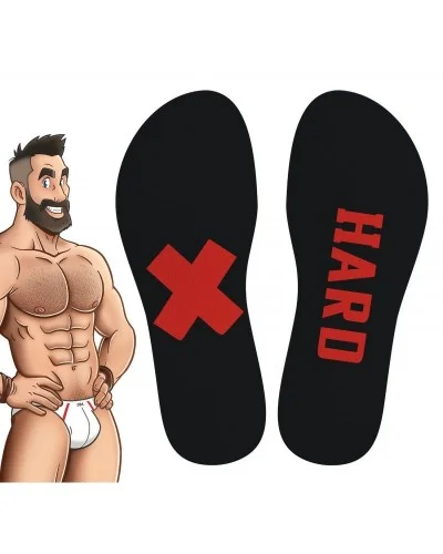 Chaussettes hautes Hard SneakXX Noir-Rouge sur la Boutique du Hard