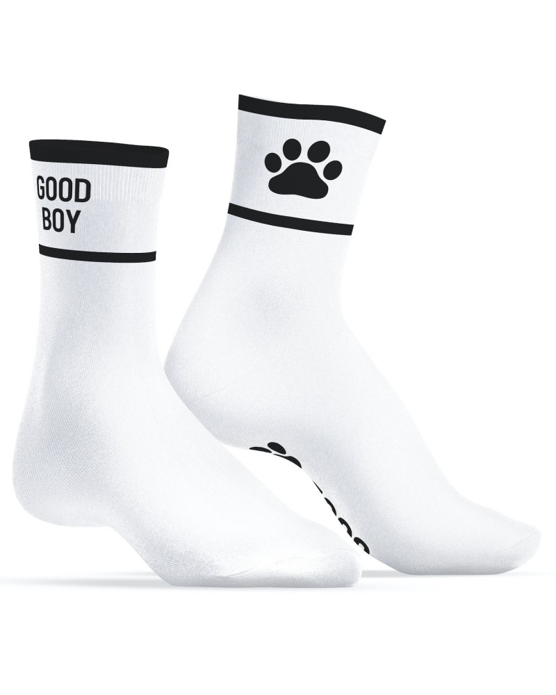 Chaussettes Good Boy Blanc-Noir sur la Boutique du Hard