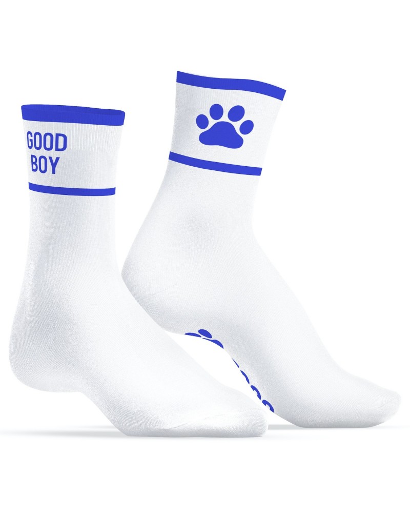 Chaussettes Good Boy Blanc-Bleu sur la Boutique du Hard