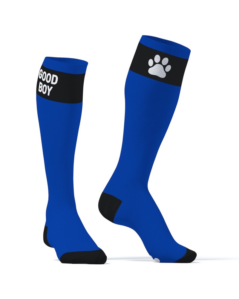 Chaussettes hautes Big Good Boy Bleues sur la Boutique du Hard