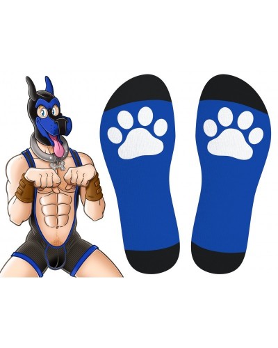 Chaussettes hautes Big Good Boy Bleues sur la Boutique du Hard