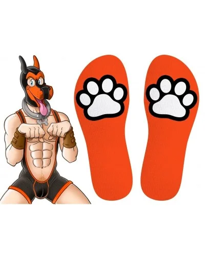 Chaussettes Paw Kinky Puppy Orange sur la Boutique du Hard