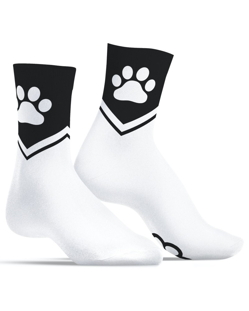 Chaussettes Paw Kinky Puppy Blanches sur la Boutique du Hard