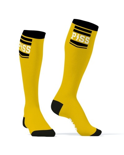 Chaussettes Hautes HANKY PISS SneakXX Jaunes sur la Boutique du Hard