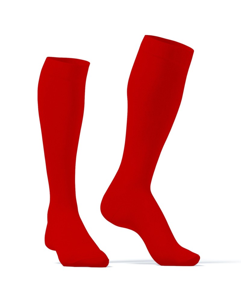 Chaussettes Hautes COLORS SneakXX Rouges sur la Boutique du Hard