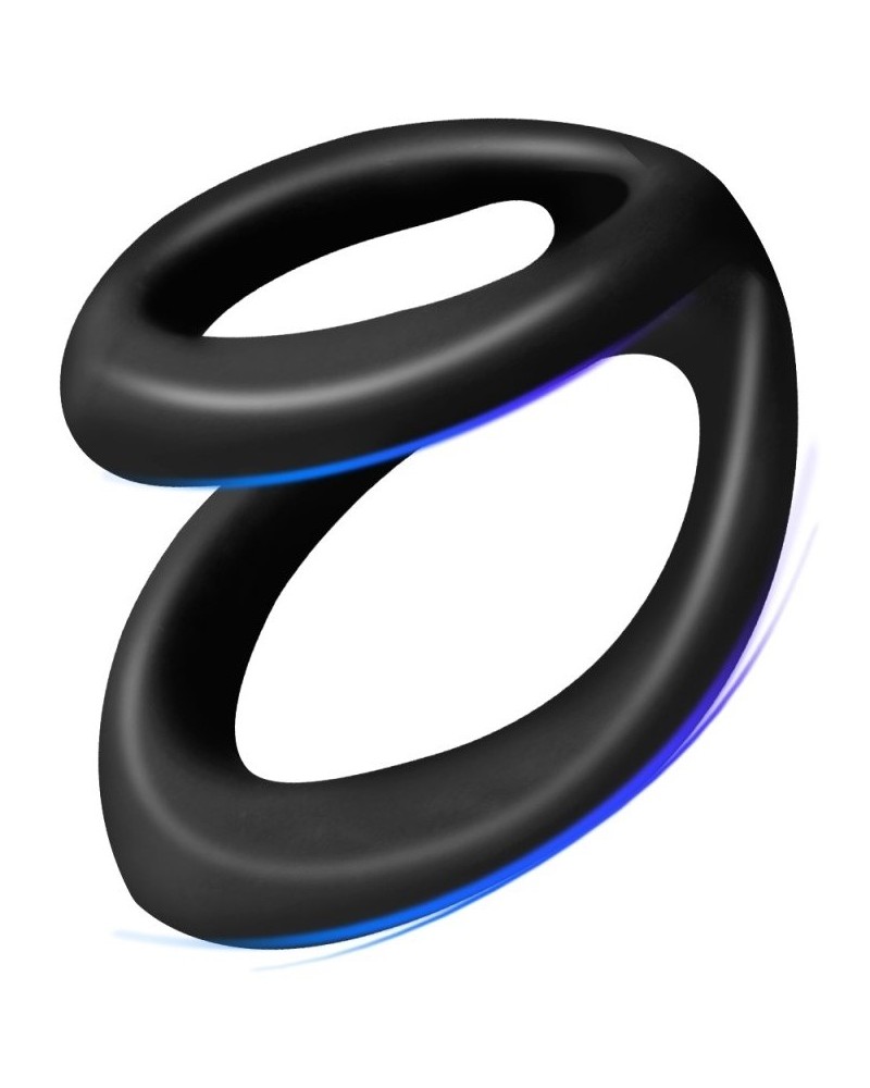 Double Cockring Uplift 40mm Noir sur la Boutique du Hard