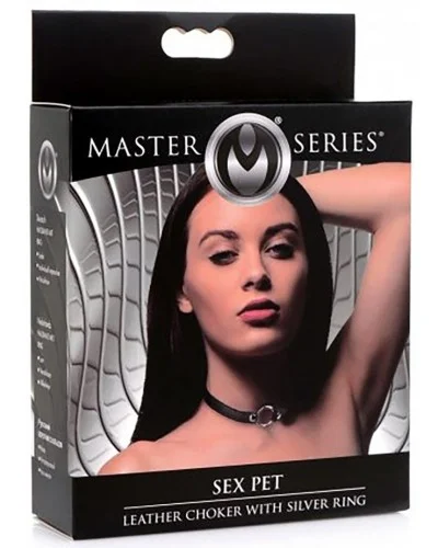 Collier Sex Pet avec anneau métal sur la Boutique du Hard