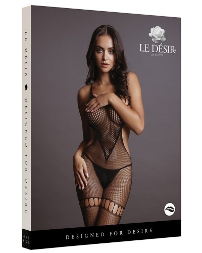 Combi sexy Net High Neck Noir sur la Boutique du Hard