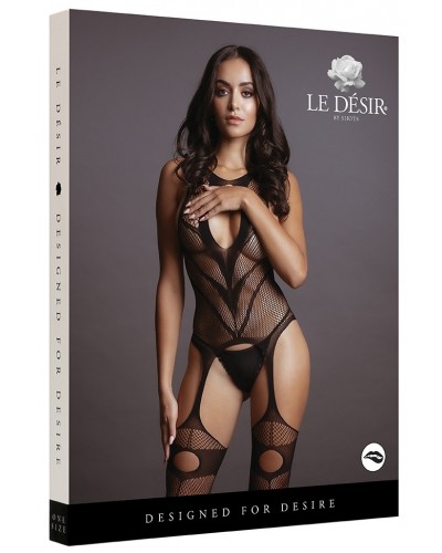 Combi sexy Suspender Noir sur la Boutique du Hard