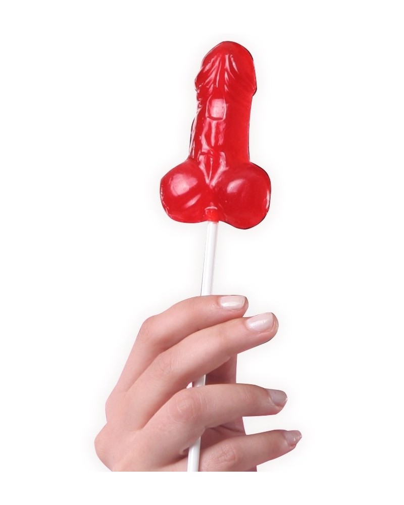 Sucette Pénis Goût Fraise 32g sur la Boutique du Hard