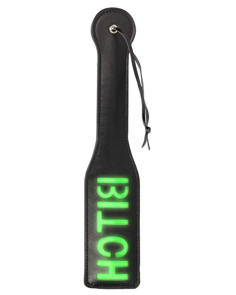 Paddle phosphorescent Glow Bitch 32cm sur la Boutique du Hard