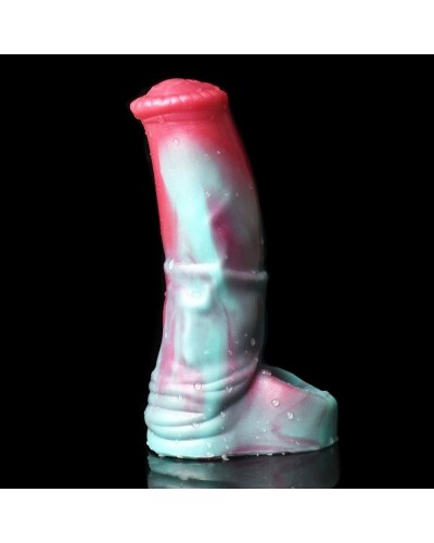 Gaine de pénis Monster Jump 15 x 4.5cm Bleu-Rose sur la Boutique du Hard