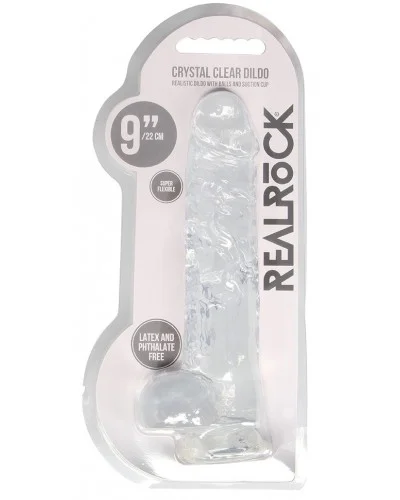 Gode Crystal Clear 19 x 4.5cm Transparent sur la Boutique du Hard