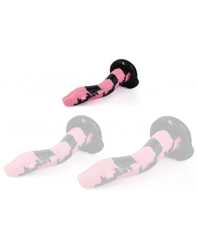 Gode Cobra Snake S 18 x 5cm Noir-Rose sur la Boutique du Hard