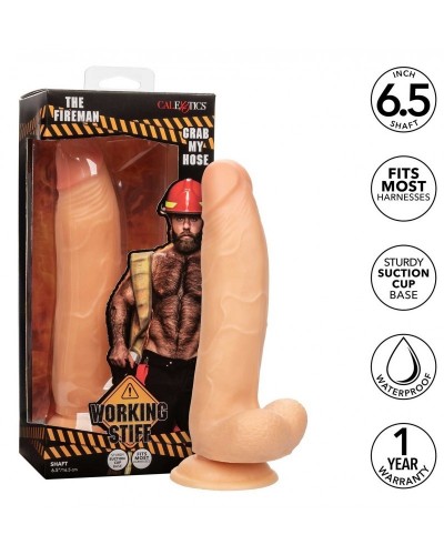 Gode Réaliste The Fireman 16 x 4.3cm sur la Boutique du Hard