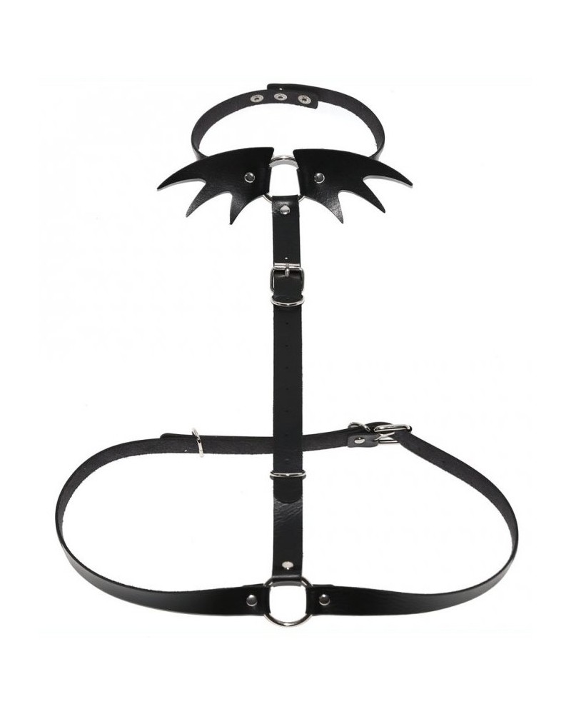 Collier Sm + ceinture Belt Wing Noir sur la Boutique du Hard