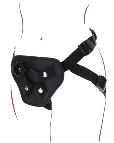 Harnais pour Gode ceinture Strap-On Deluxe Get Real Noir sur la Boutique du Hard