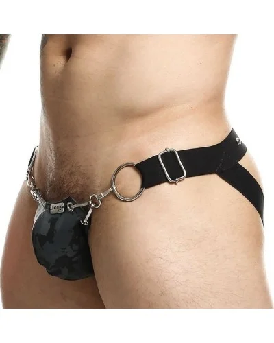 Jockstrap Snap Dngeon Gris sur la Boutique du Hard