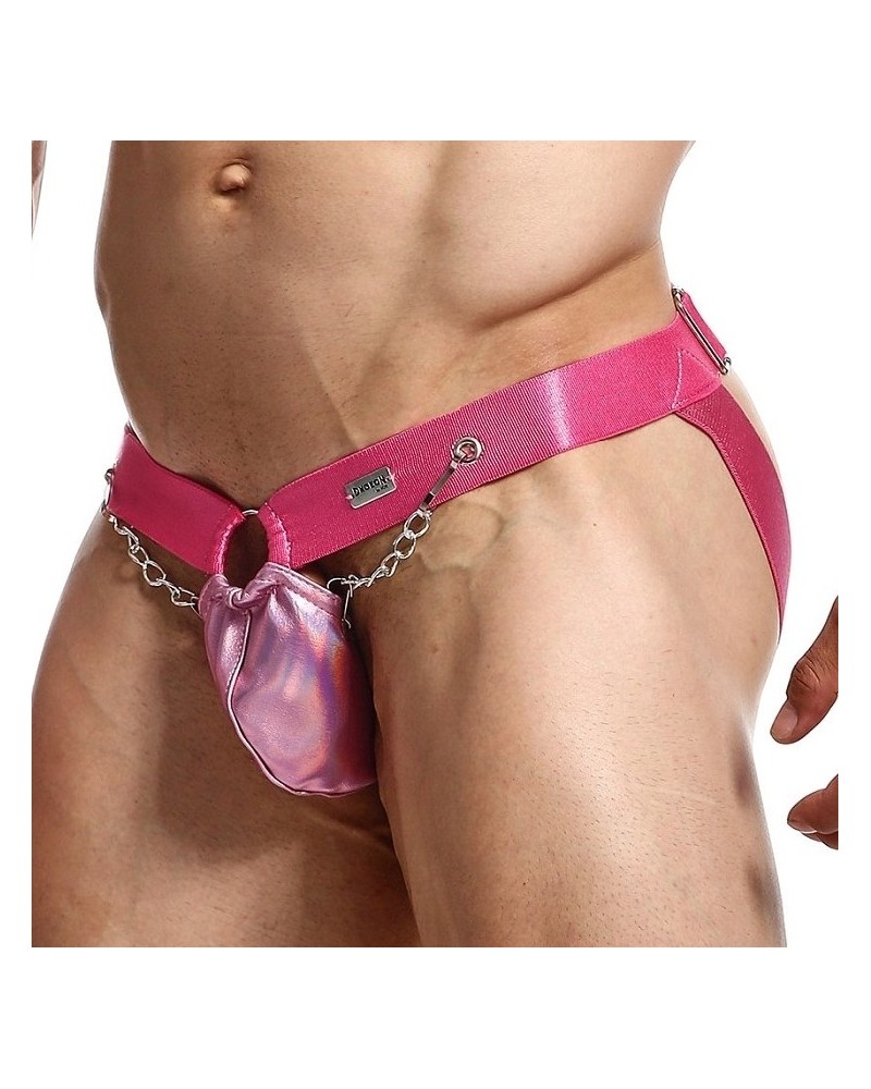 Jockstrap Ring & Chain Dngeon Rose sur la Boutique du Hard