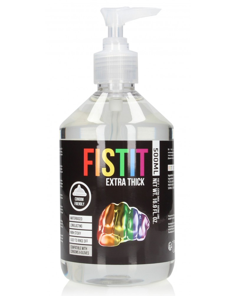 Lubrifiant Eau Fist It Extra Thick Rainbow - Pompe 500ml sur la Boutique du Hard