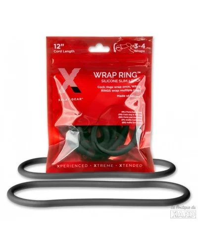 Lot 2 Cockrings silicone Wrap Ring 30cm pas cher
