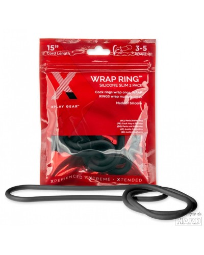 Lot de 2 cockrings silicone Wreap Ring 40cm pas cher