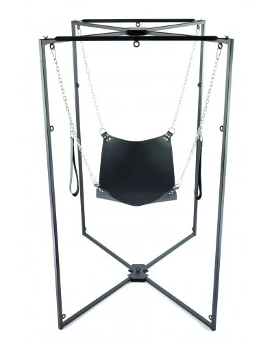 Kit Sling Cuir Carré Noir Armature Noire sur la Boutique du Hard