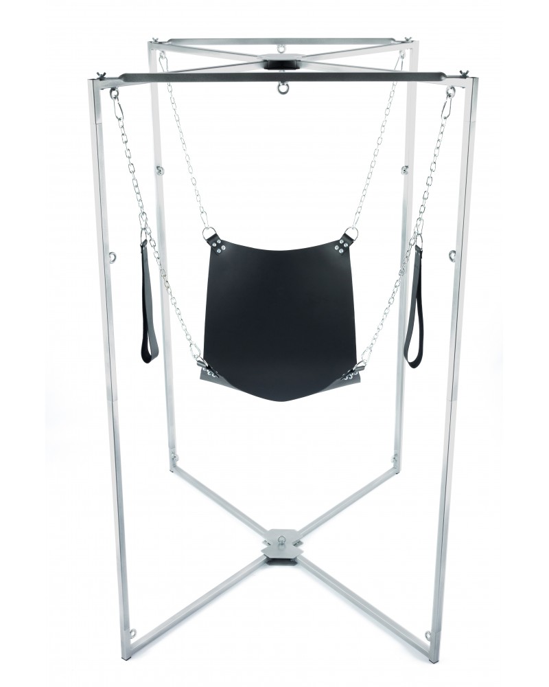 Kit Sling Cuir Carré Noir Armature Grise sur la Boutique du Hard