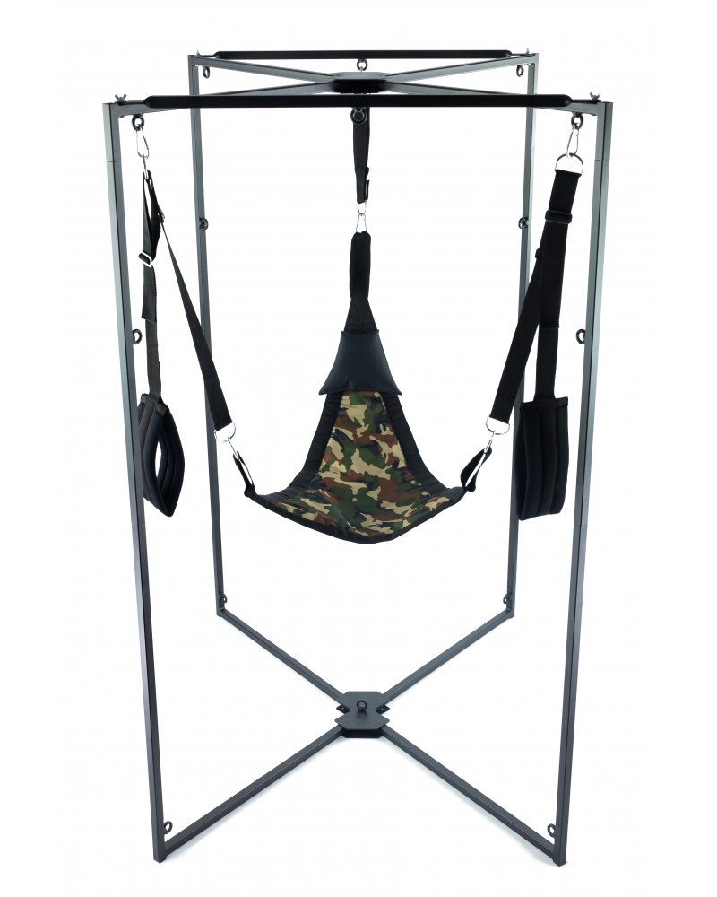 Kit Sling Tissu Triangle Camouflage Armature Noire sur la Boutique du Hard