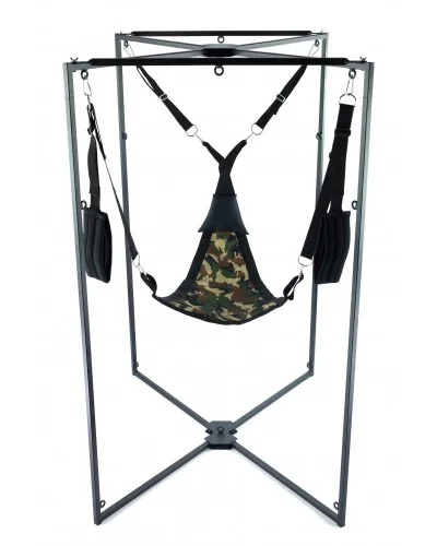 Kit Sling Tissu Triangle Camouflage Armature Noire sur la Boutique du Hard