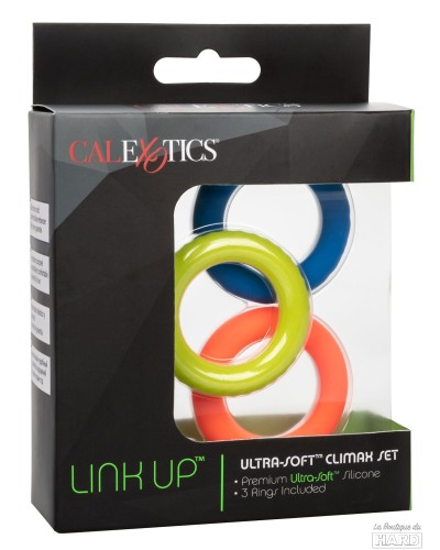 Lot de 3 cockrings Link Up Climax 38mm pas cher