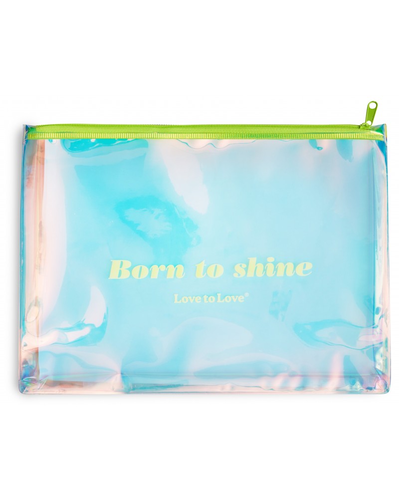 Pochette de rangement Born to Shine Zip jaune sur la Boutique du Hard