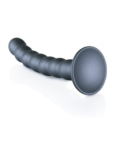 Plug Beaded G-Spot M 16.5 x 2.5cm Gris sur la Boutique du Hard